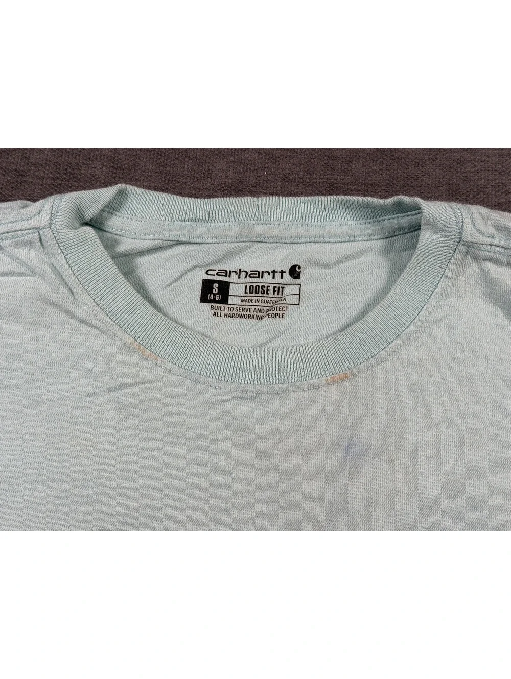 Carhartt Kids Loose Fit Short Sleeve Pocket T-Shirt, Size Small (4-6)
